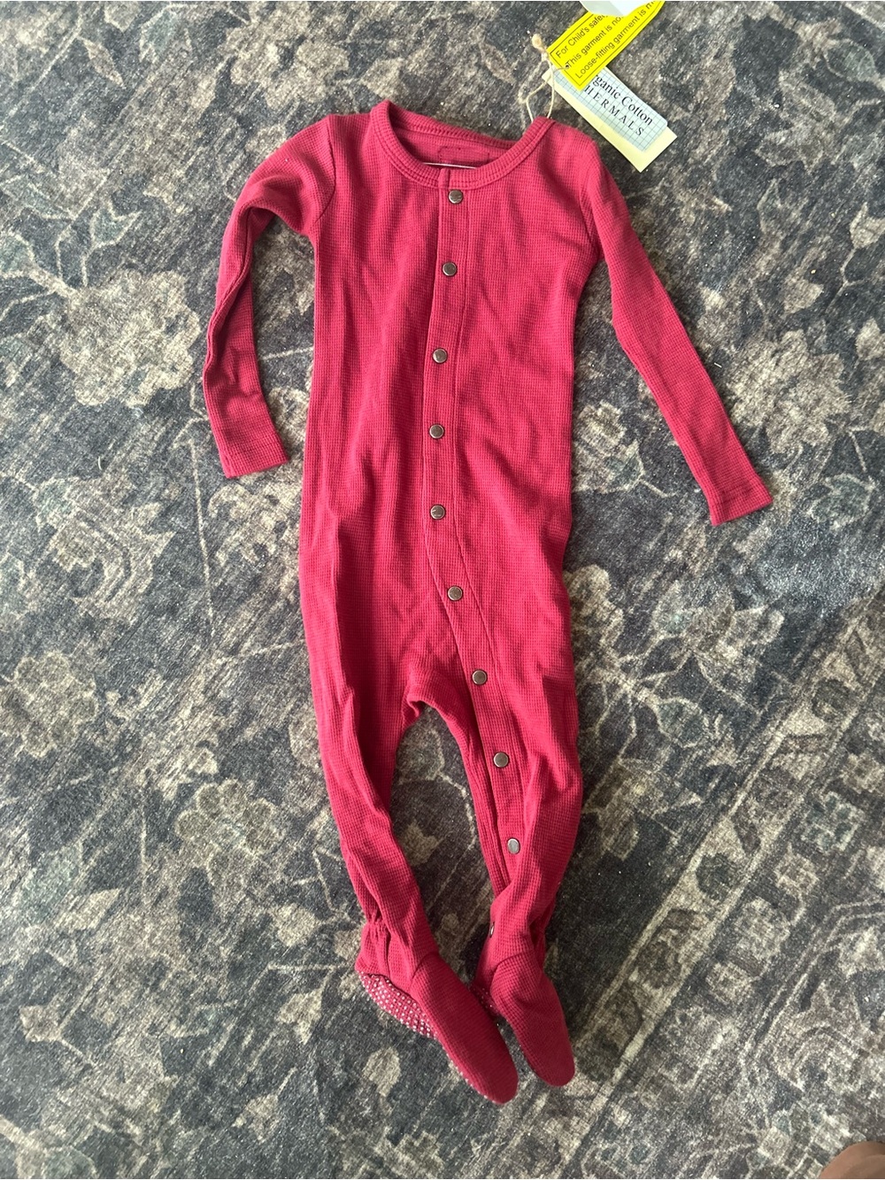 L'ovedbaby Waffle-Knit Footed One-Piece